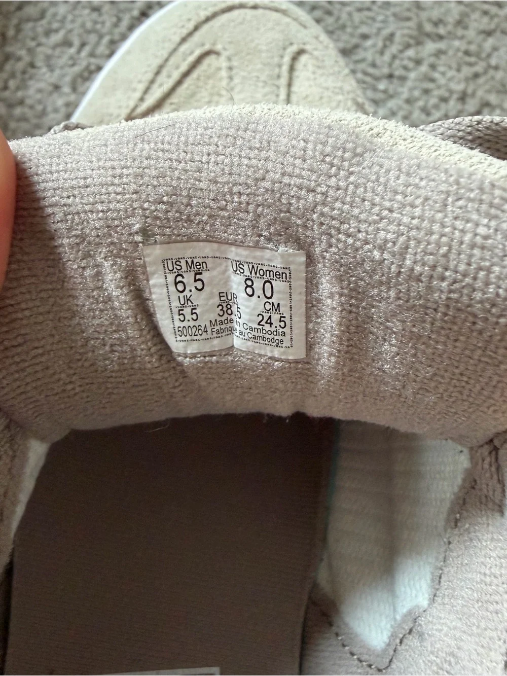 Vans Beige/Tan Suede Low-Top Sneakers